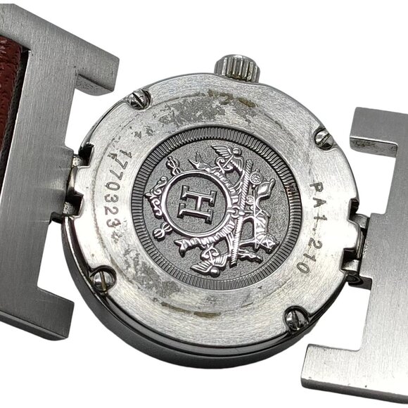 488435AQ (S6) Hermes Watch PA1.210 21mm Women's Brown Stainless Steel - Picture 8 of 9